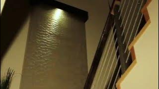 Frameless-stainless steel mesh waterfall