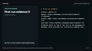 gemini-cli Practical Walkthrough: What to Try First, Fast