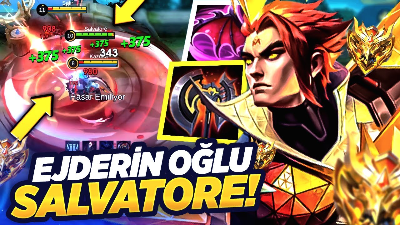 👑 TÜM LİGLERDE ETKİLİ EN İYİ 3 SAVAŞÇIDAN BİRİ!!! KESİNLİKLE OYNAYIN KAZANIN! | SALVATORE MLBB