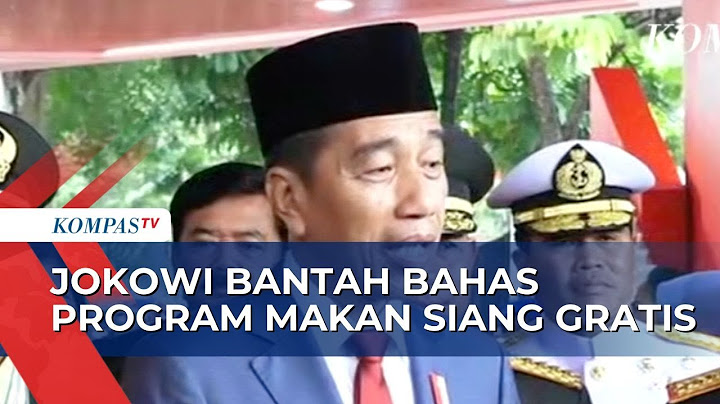 Disinggung Soal Bahas Program Makan Siang Gratis Prabowo-Gibran di Rapat Kabinet, Ini Jawaban Jokowi