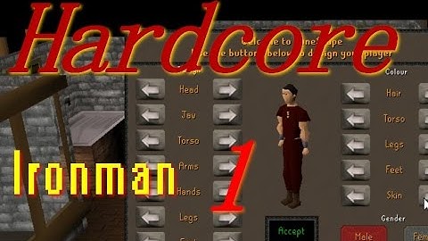 OSRS Hardcore ironman #1 - Tutorial island & plans! (Oldschool runescape)