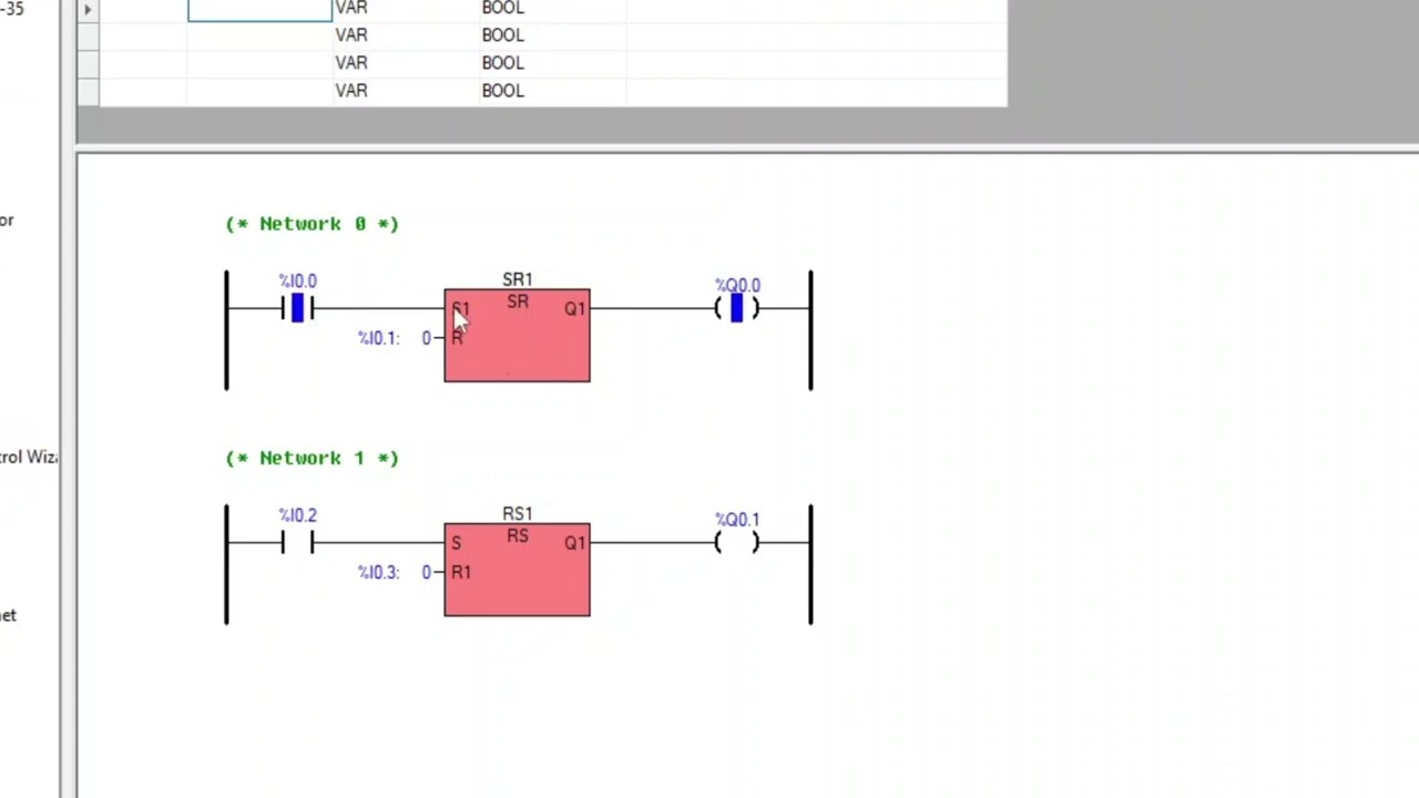 SR und RS Flipflops / Relais, in der Automatisierung, Setzen und Rücksetzen