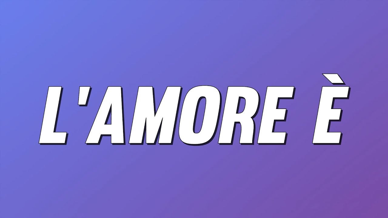 testi enrico nigiotti l'amore è