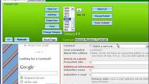 Internet Business - Blog Carnival Submitter - Xingla Pro