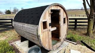 Outdoor Barrel Sauna Review – Custom Cedar Luxury for Your Backyard @smartbusinessmom