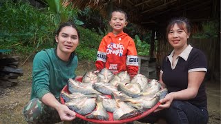 Process of harvesting carp, smoking and long-term preservation, SURVIVAL ALONE