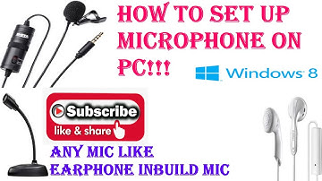 how to set up microphone | Windows 8.1 | Set microphone for recording