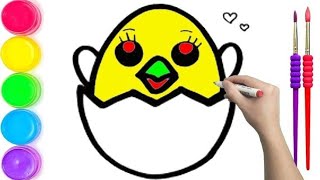 Famous Let, s learn How to Darw Chick in Egg Easy for Beginners.Easy Darwing for kids, Toddlers, coloiring Net Worth