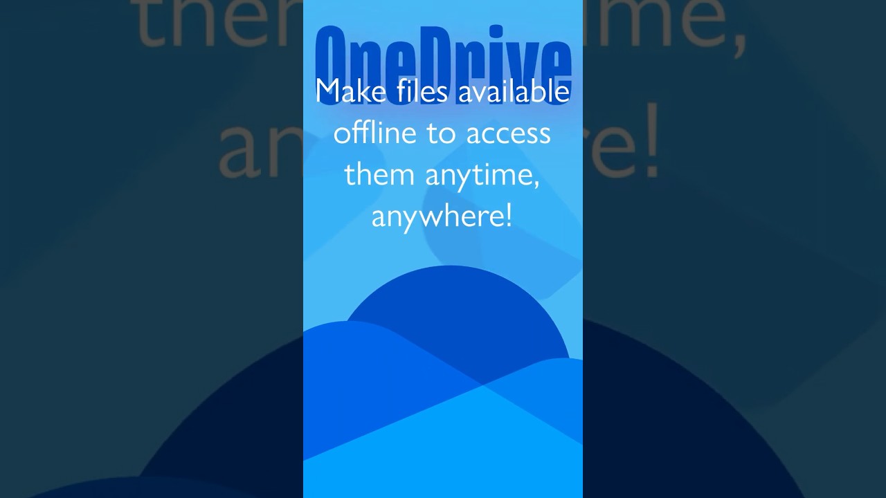 📂 Make files available offline in OneDrive!