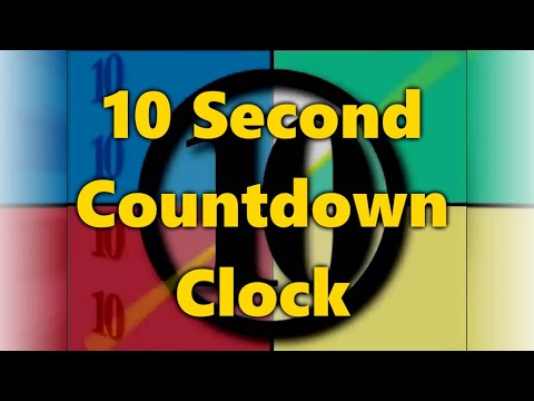 10 Second Countdown Clock Animation