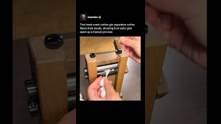 This Hand Crank Cotton Gin Separates Cotton From Seeds in Seconds ⚙️ #shorts