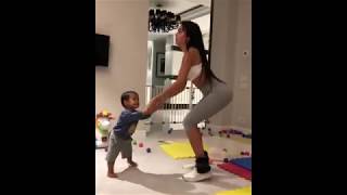 Cristiano Ronaldos Fiancée Georgina Cute Dance With Children