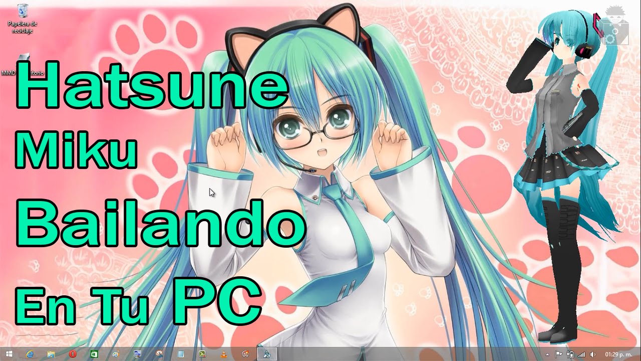 Hatsune Miku Bailando En El Escritorio De Tu Pc Desktop