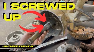 NIGHTMARE Brake Job : TRX250EX