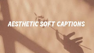 ✨+15 Aesthetic soft captions -✨ screenshot 2