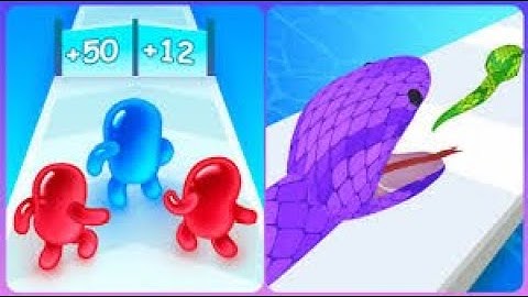 Scary Gameplay Join Blob Clash 3d Vs Snake Run Race 3D 🔵🧿🔵🟦Walkthrough FG9