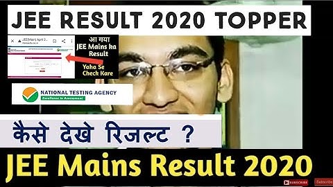 JEE Main Result 2020 (Released) Check Jan Score Card, Result – Login to Download Jan Scorecard Here