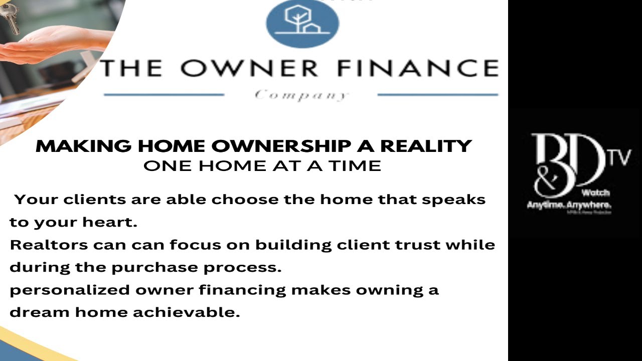 The Owner Finance Company w/ Brooks & Davis Real Estate Firm - YouTube