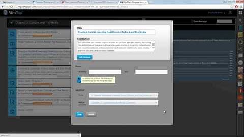 UC - Editing MindTap Assignment Options