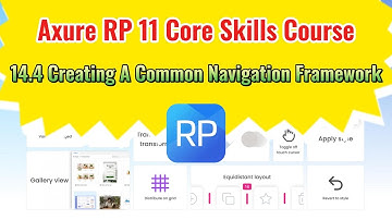 Axure RP 11 Core Skills Course: 14.4 Creating A Common Web Navigation Frame