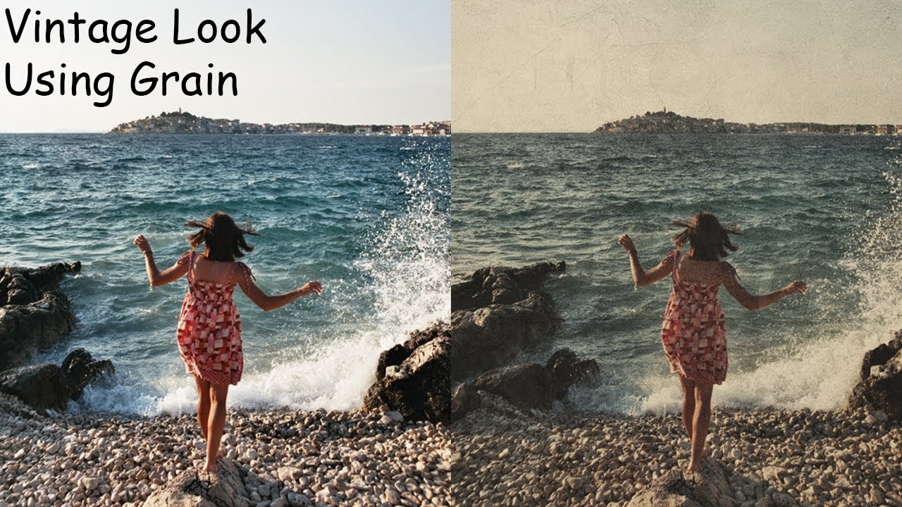 Photoshop Grain Effect Make Your Photo Look Vintage Amazing Youtube