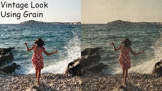 Photoshop grain effect make your photo look vintage || AMAZING screenshot 4