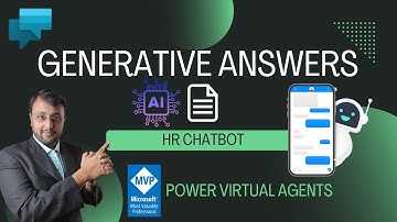 HR Chatbot in Power Virtual Agents with AI-powered Generative Answers from Trained Document