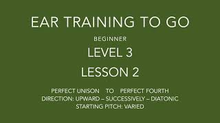 Interval training - Beginner - Level 3 - Lesson 2 - Piano