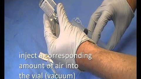 Drawing up Local Anaesthetic