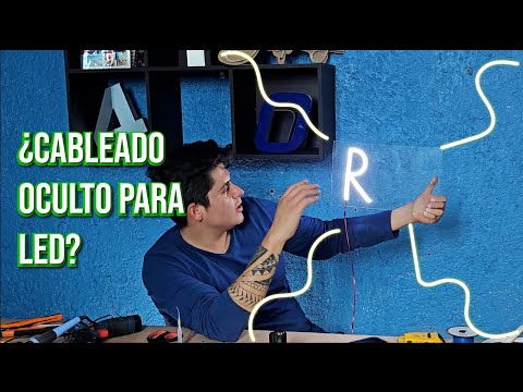CABLEADO oculto para LETRERO en ACRILICO | TUTORIAL | NEON | LED | Letreros | ANUNCIOS Luminosos