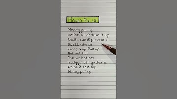 Thumbnail of Money Pull Up (Lyrics) ~ Blaiz Fayah x Maureen 🖤 #lyrics # song