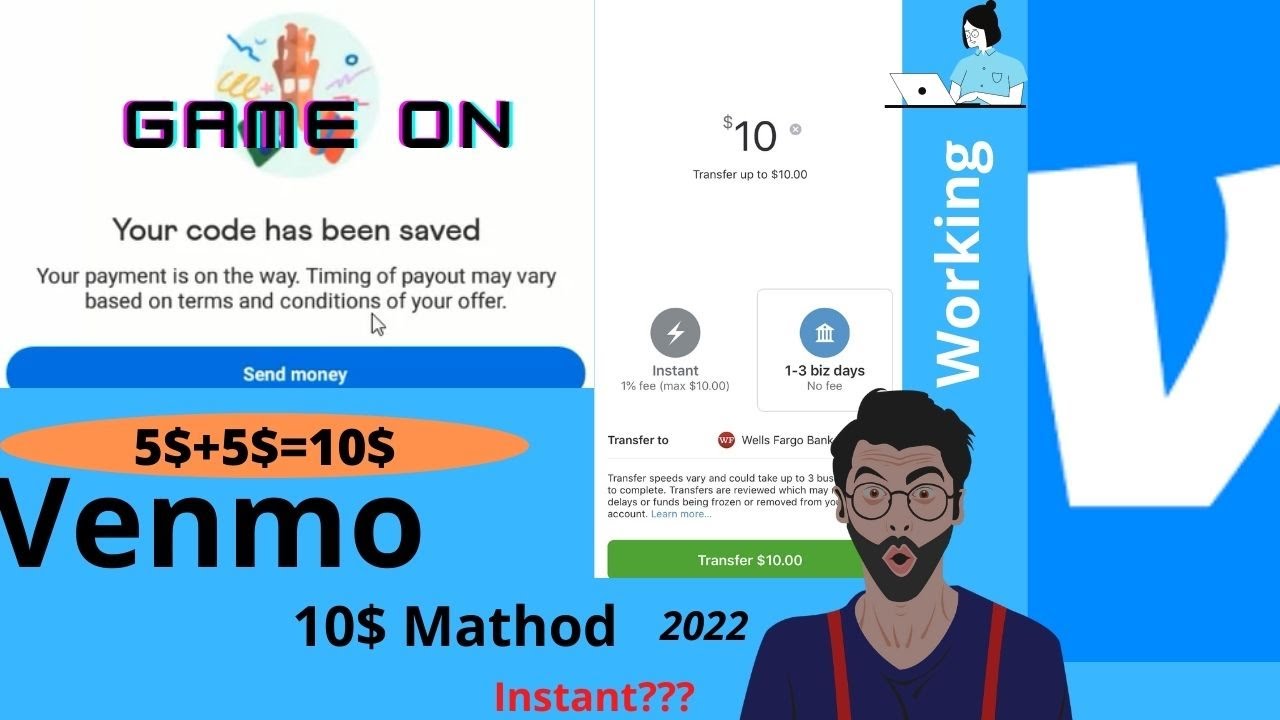 Venmo 10$ Update Mathod working ! How to create venmo acount and earn money! Signup+referal!!