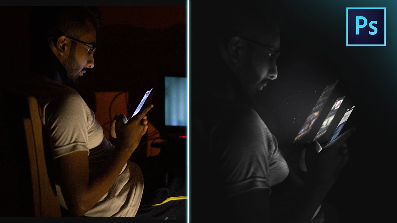 3D Glowing Social Media Manipulation | Photoshop Tutorial | Edit like Calop |