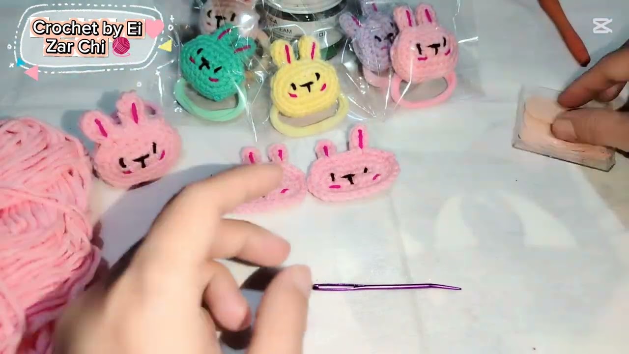 Bunny 🐰 Hair clip & Ties 🐰😍ထိုးနည်းပညာဒါနပါရှင့်