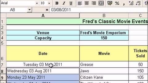 Microsoft Excel Tutorial for Beginners #20 - Date & Time Pt.1 - Custom Format