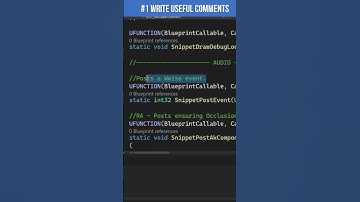 [Shorts] C++ | 3 Commenting Tips! #tutorial #cplusplus #unrealengine #gamedev #programming