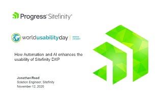 How Automation and AI Enhances the Usability of Sitefinity DXP