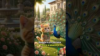 Learn 8 Italian Words in 1 Minute 🇮🇹🐾 #aianimation #cat #learnitalian #italyculture