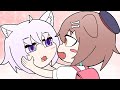 Korone and Shion fight over Okayu and find an insane solution【Hololive Animation|Eng sub】