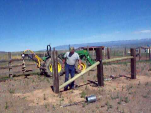 Building an H brace and N brace for barb wire fence