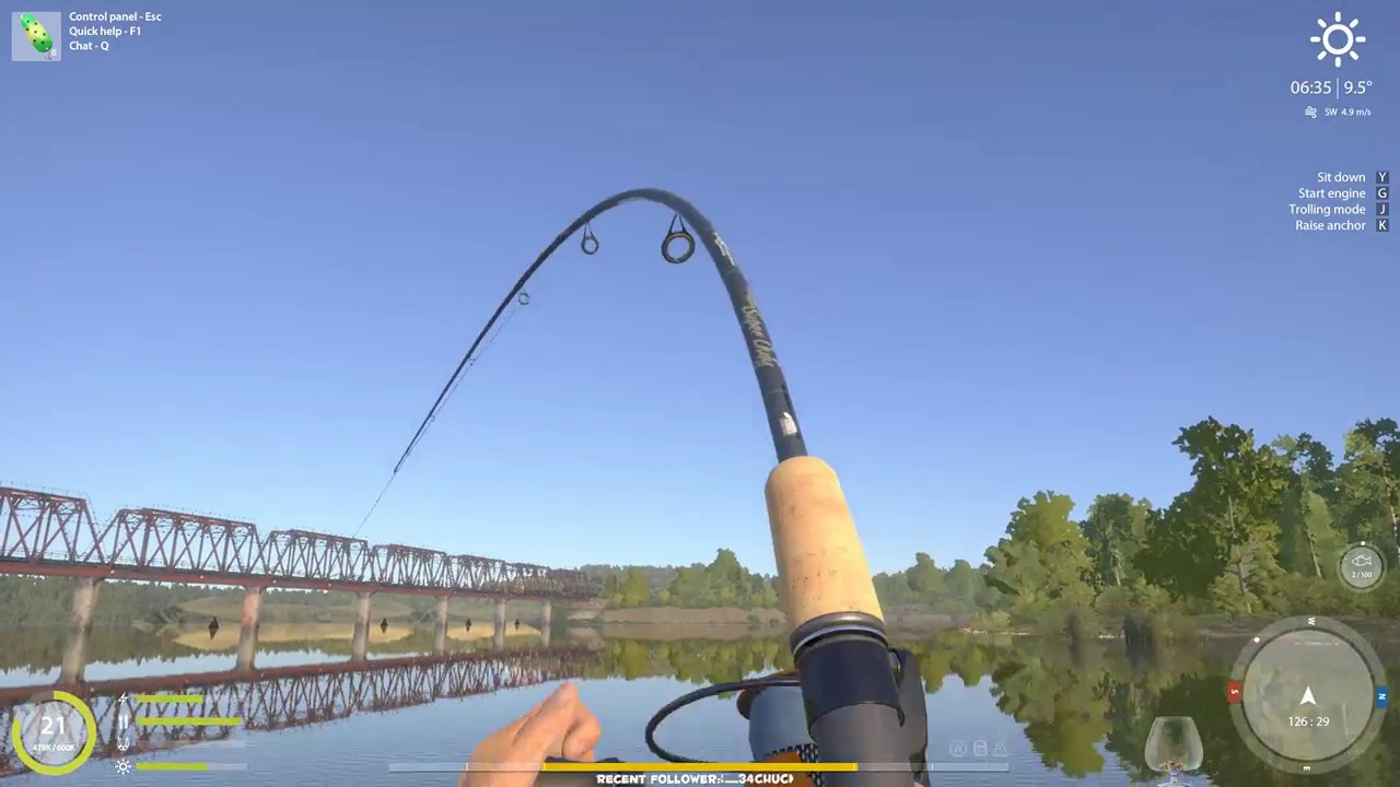 Russian fishing 4 English Lure fishing by boat 1 Volkhov River