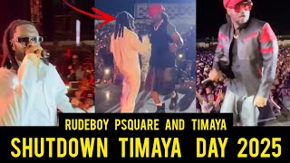 Rudeboy Psquare live Performance Reason with me with Timaya at Timayaday2025🔥🔥🔥