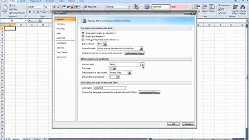 How to change the default font in Excel 2007