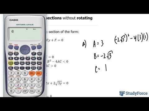 Identify conic sections