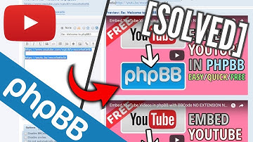 How to Embed YouTube in phpBB using Videos/Links Only!