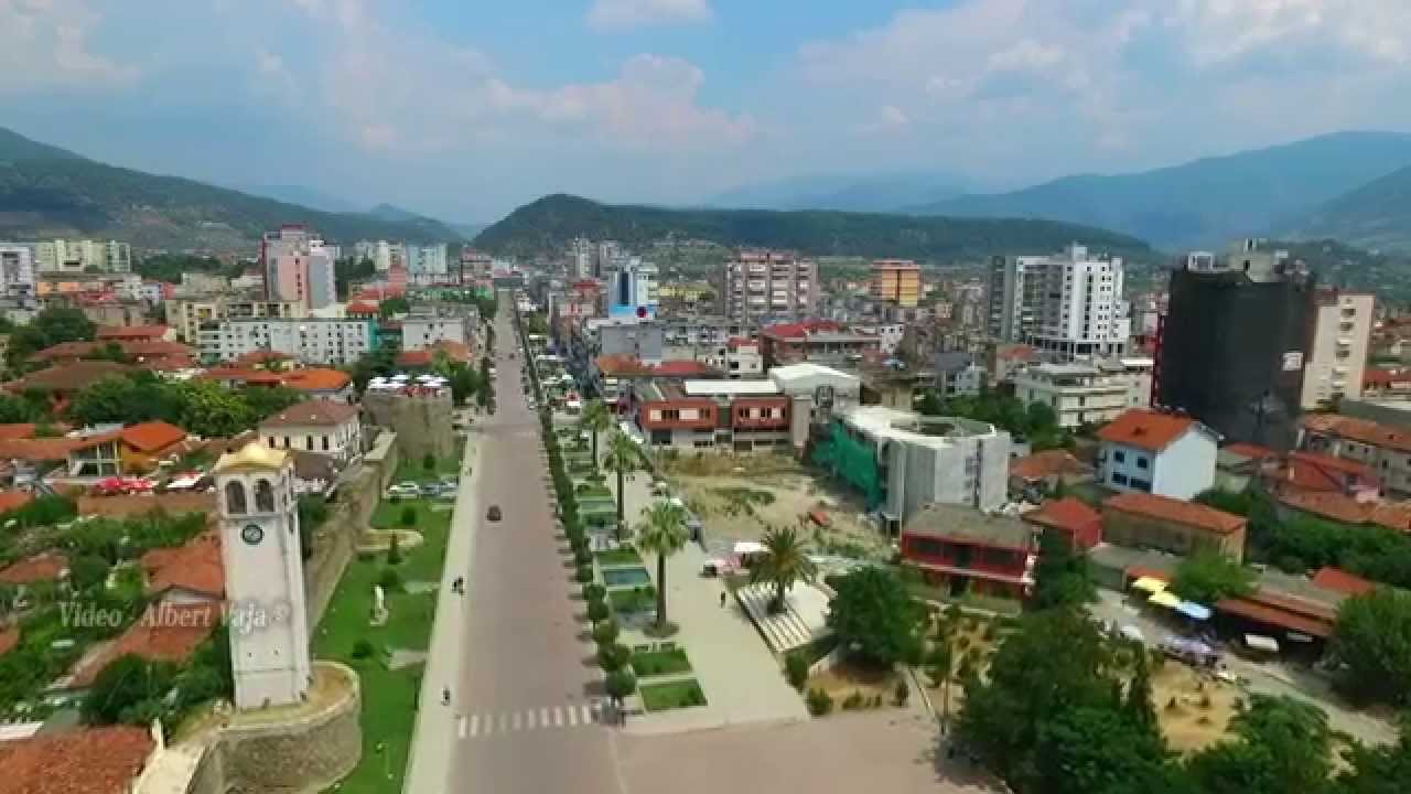 ELBASAN, ALBANIA - DRONE VIEW , FIRST VIDEO WITH DRONE 2014