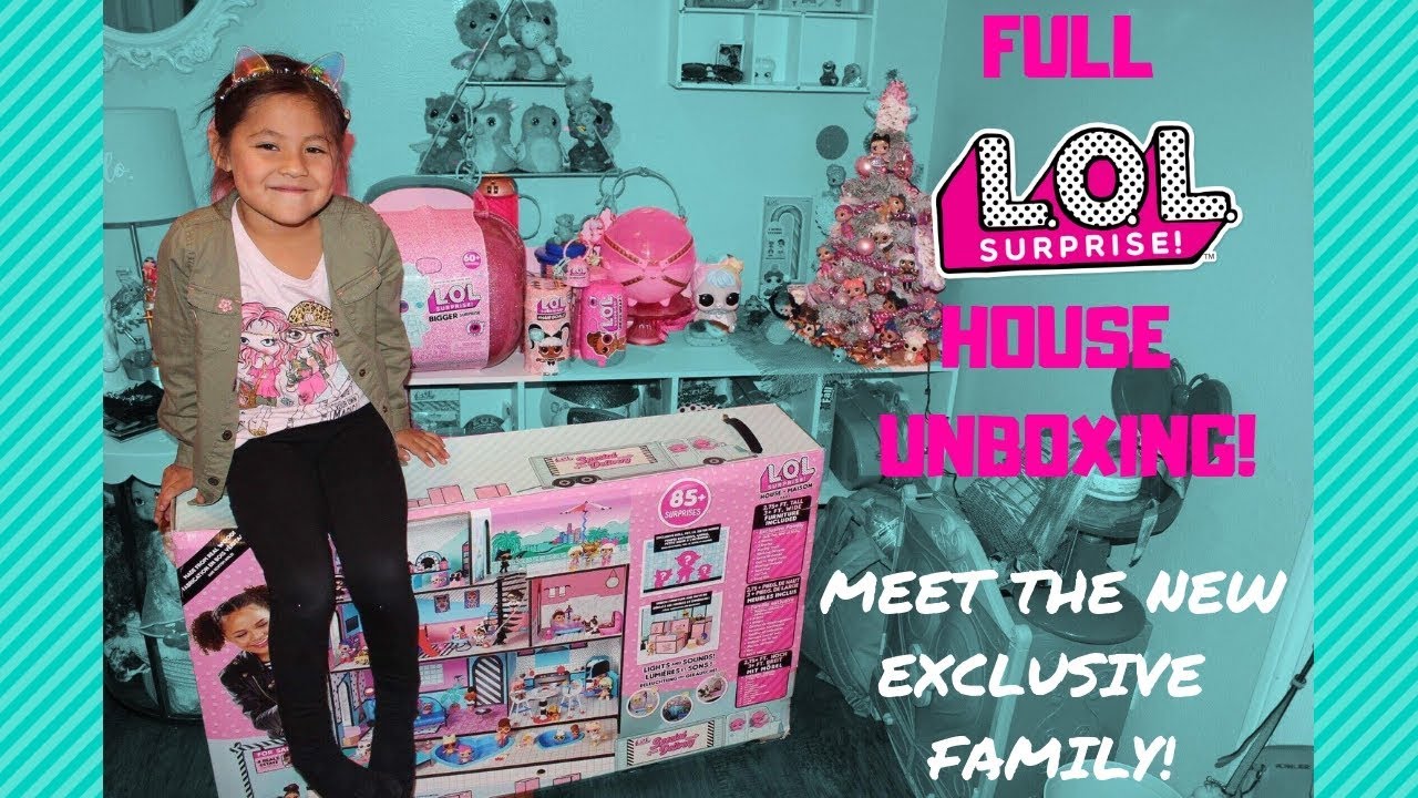 New LOL Surprise Doll House! Full Unboxing! House Tour! And New Family