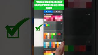 Best Way to Make Color Palettes in Procreate #shorts #procreatetutorial #procreatetips #procreate