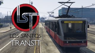 GTA 5 Train mod (Los Santos transit metro) #1 (no commentary)