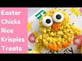 Cute and easy easter chicks rice krispies treats